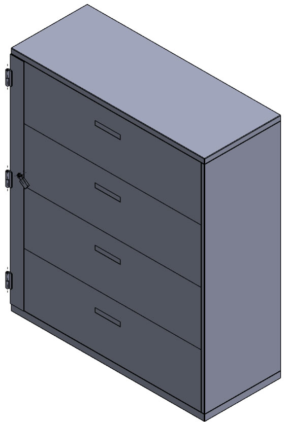 Four-layer Storage Cabinet